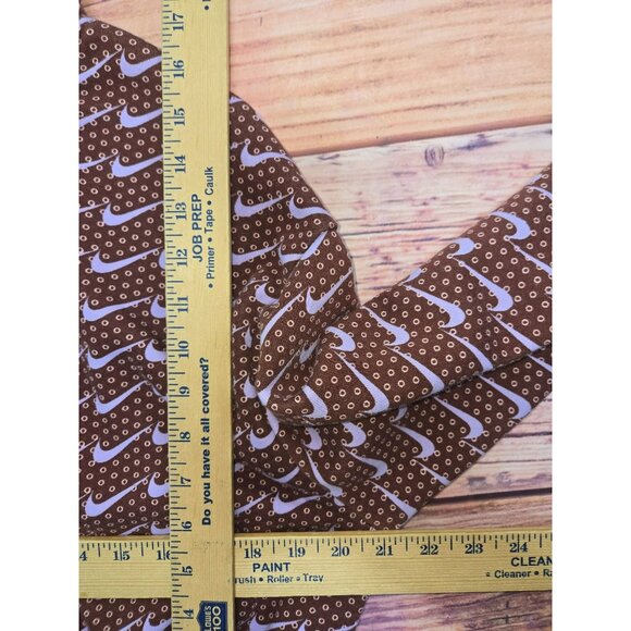 Nike Womens Cropped Brown Hoodie Small Polka Dot & Swoosh - Picture 6 of 6